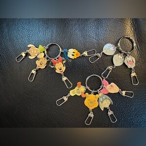 Vintage 1990’s DISNEY Key Chains Set Of Three!